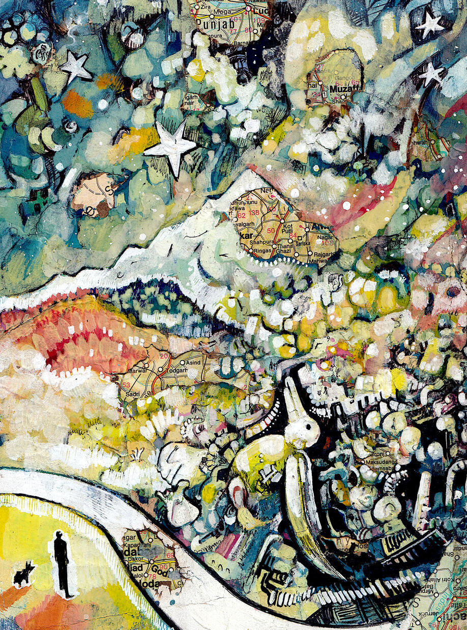 God in the river print