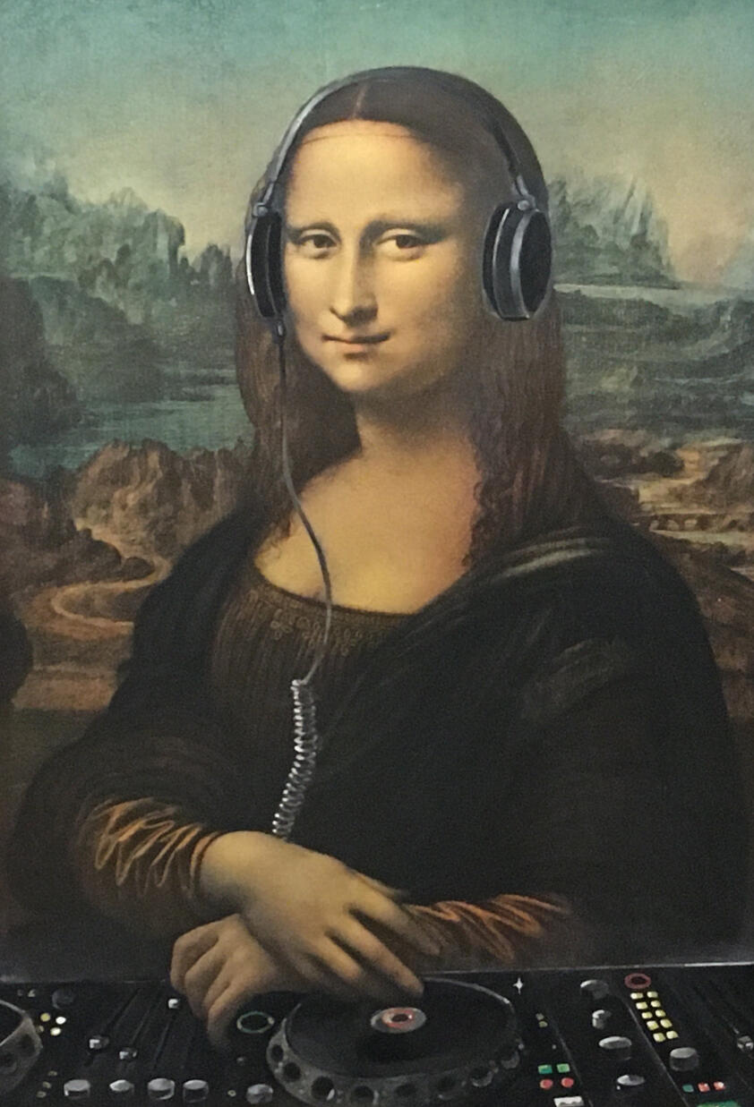 Mona Lisa remix feat Leornardo da vinci and Jester Heron “DJ Mona"