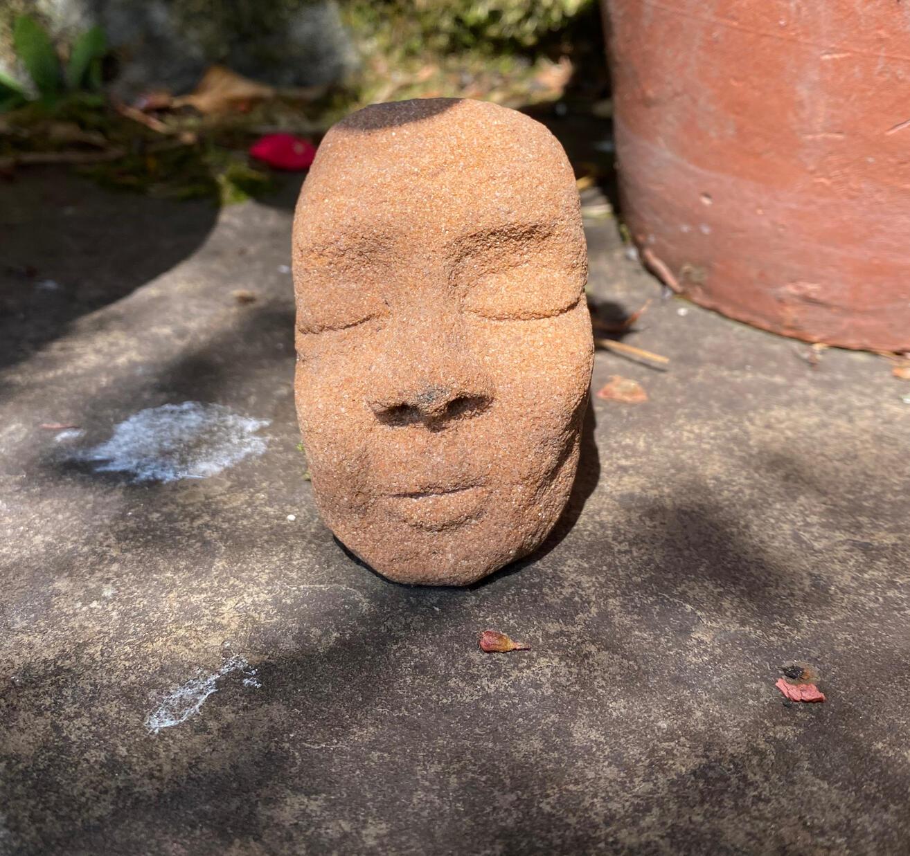 self portrait in sandstone